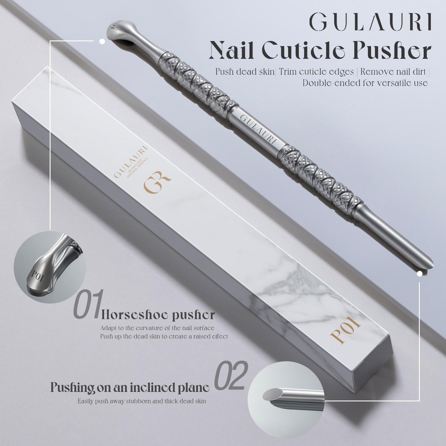 Gulauri Nail Cuticle Pusher P01