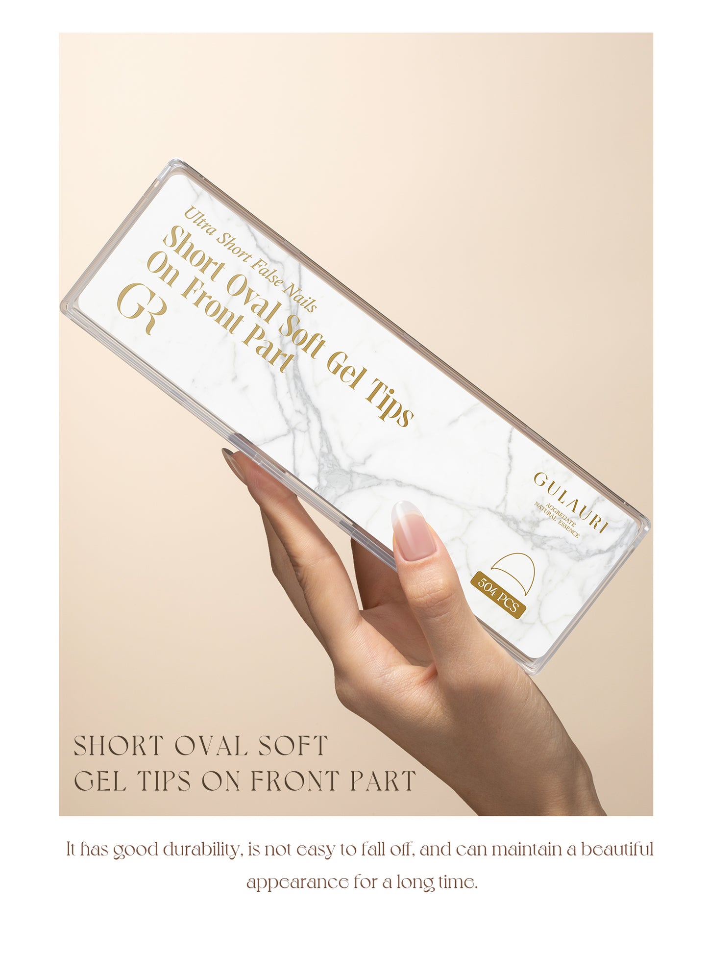 Gulauri Short Oval Soft Gel Tips