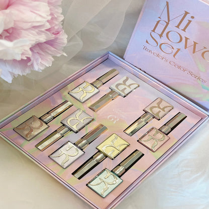 Gulauri Mi Flower Collection set of 9 Reflective Glitter Gel Polish