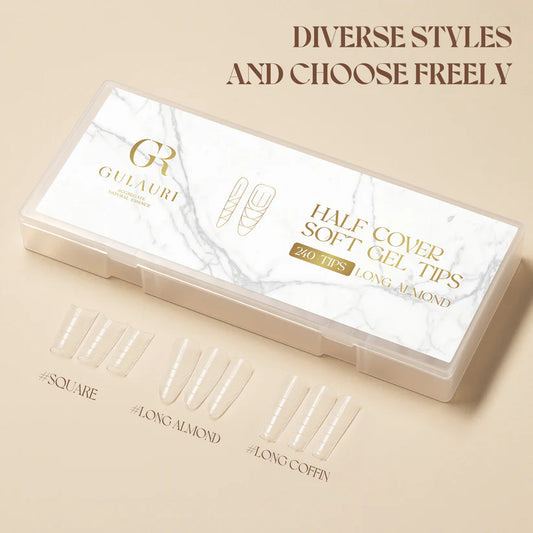 Gulauri Half Cover Soft Gel Tips