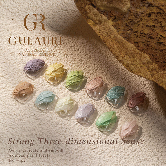 Gulauri Pearlescent 9 Colors  Watercolor Pearl Metallic Nail Blooming Liquid