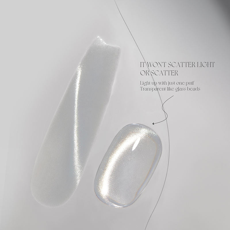 Gulauri Porcelain White Cat Eye Gel Elegant and Nobled Color