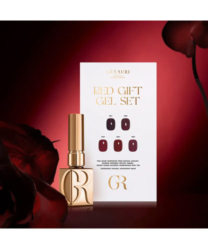 Gulauri Golden age RED GIFT gel polish collection 13ml (141-145)